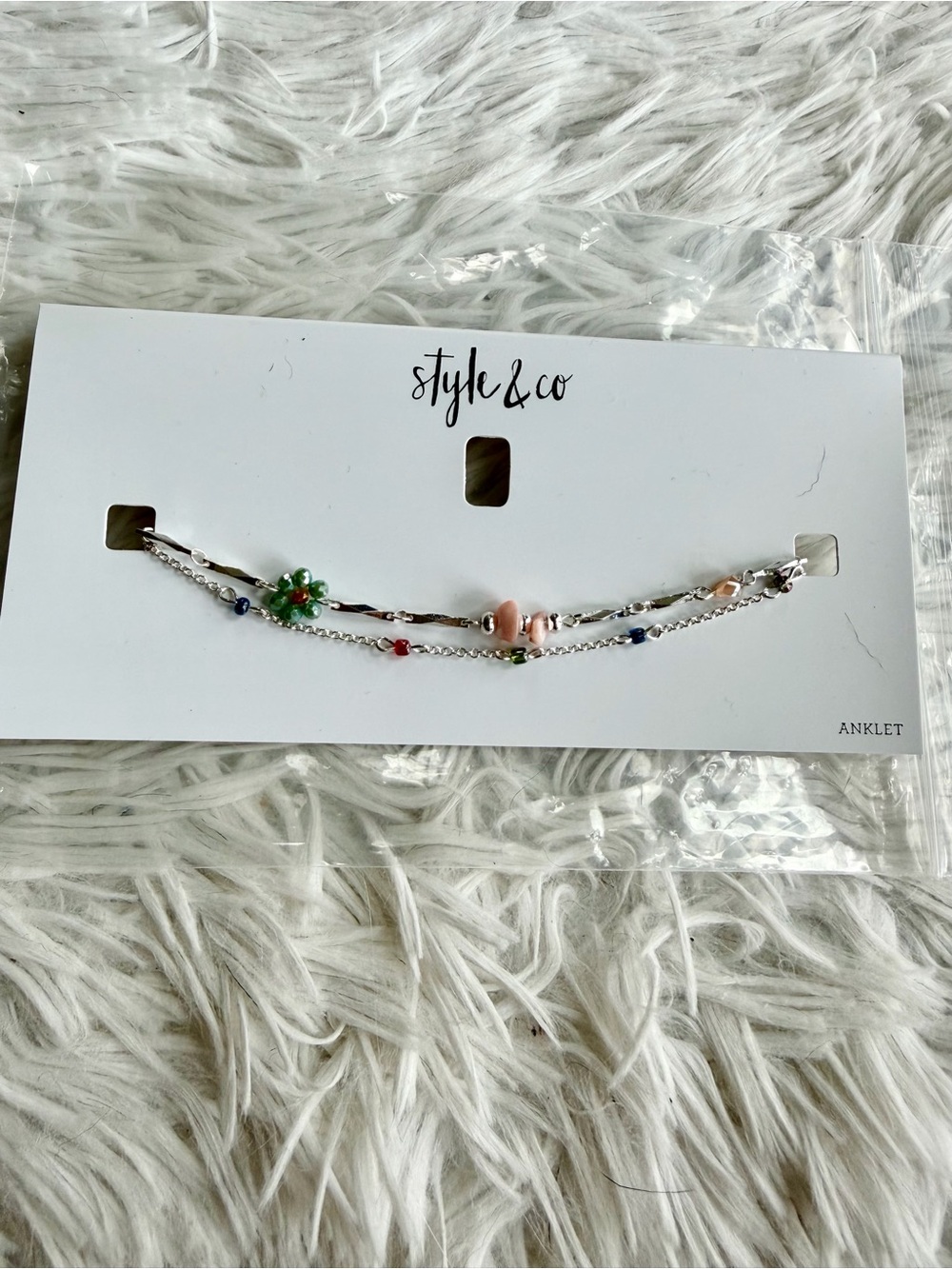 NWT Style & Co. Colorful Anklet Bracelet